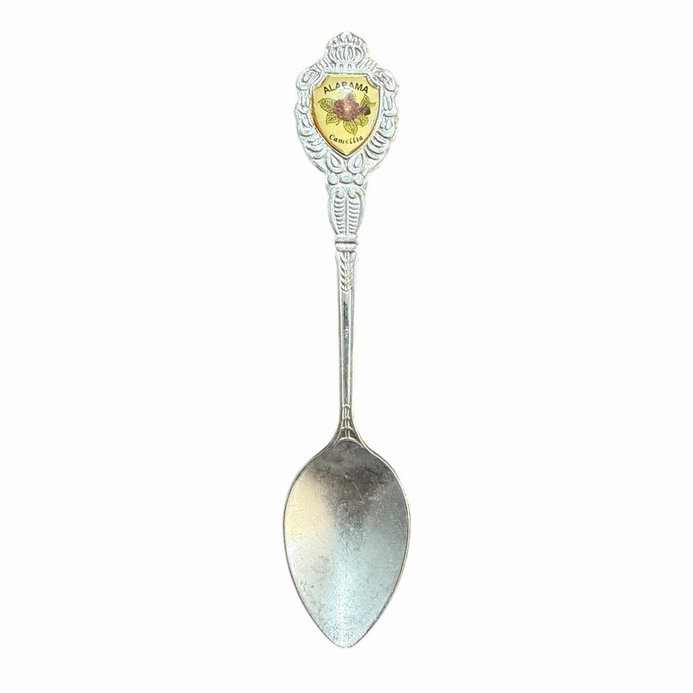 Vintage Alabama‎ Souvenir Spoon with Camellia Design